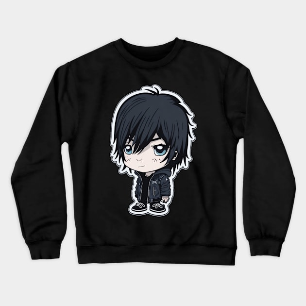 emo boy Crewneck Sweatshirt by Majkel&Majkel